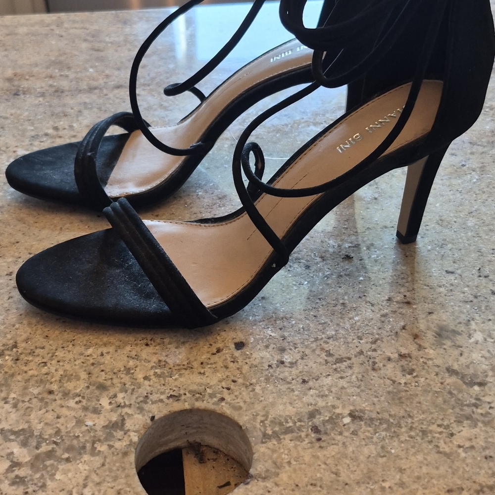 Steve Madden Elegant Black Strappy Heels